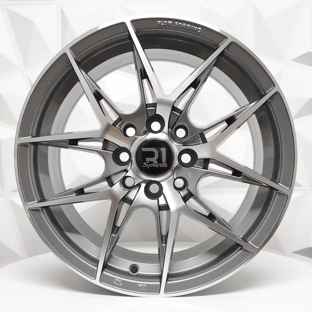 RIN 15X7 4-100/114.3 R1 SPORT X034 GUNMETAL MACHINE FACE ET35 CB73.1 