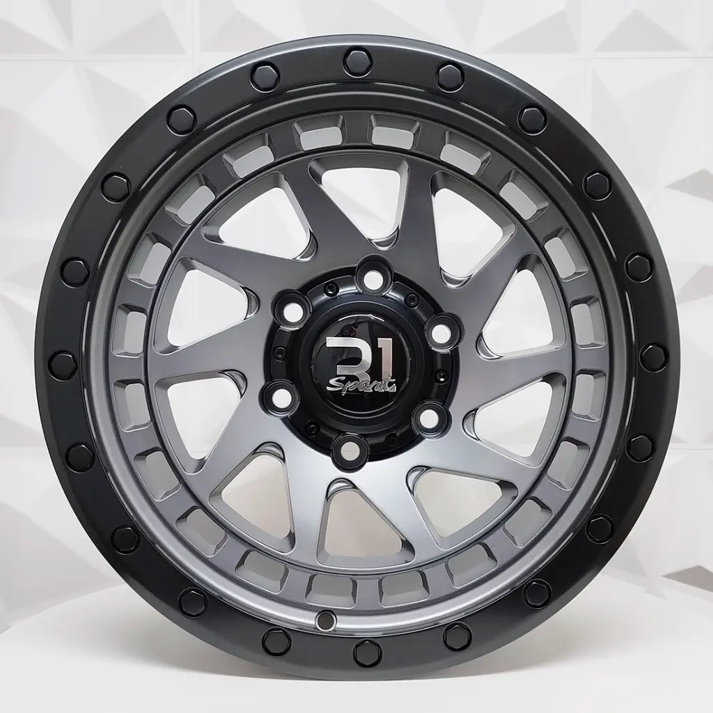 RIN 16X8 6-139.7 R1 SPORT RGW8855 MATT GREY+BLACK LIP ET0 CB110 