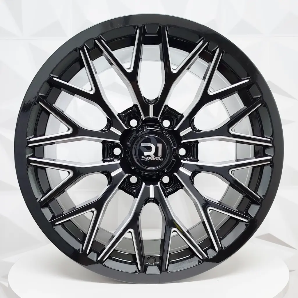 RIN 18X9 6-139.7 R1 SPORT 634 BLACK+MILLING ET15 CB110