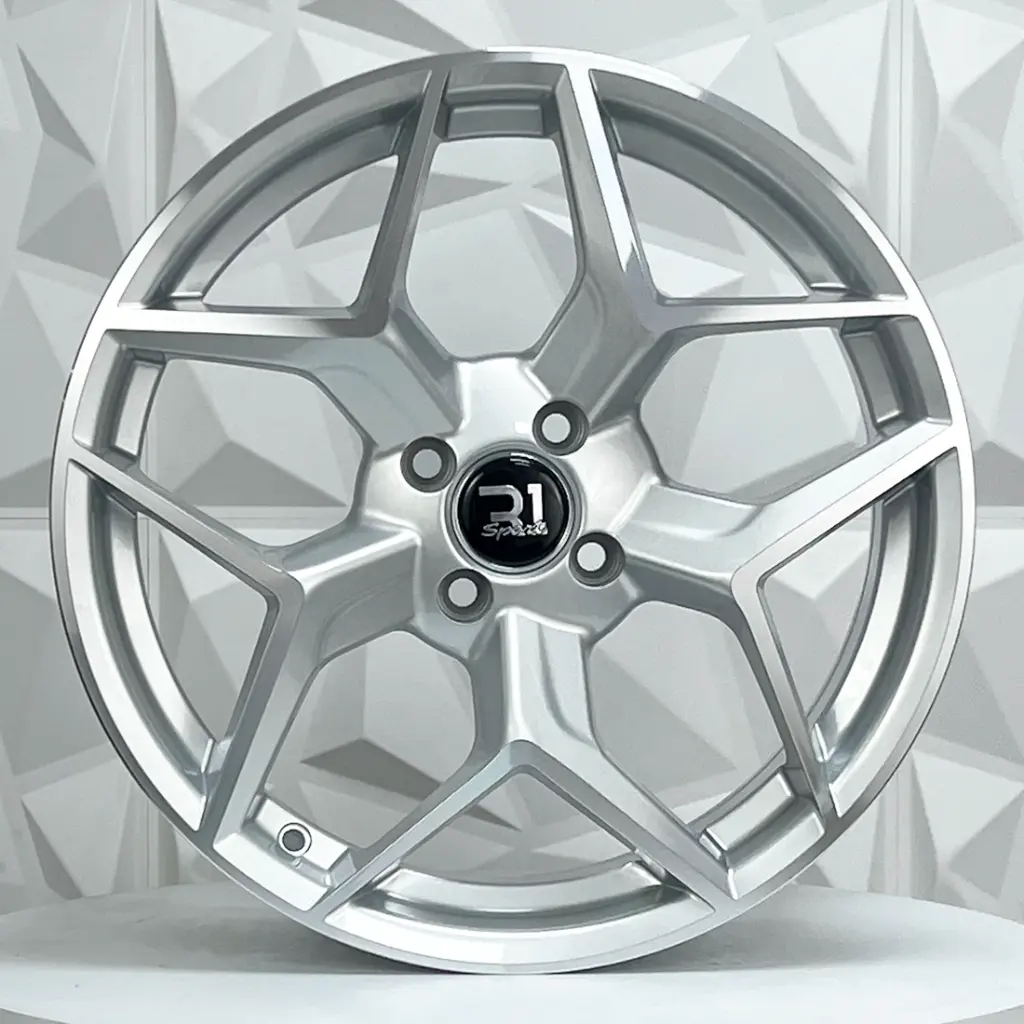 RIN 18X8.5 5-100 R1 SPORT FRRI01 SILVER MACHINE FACE ET35 CB73.1 