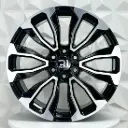 RIN 24X10 6-139.7 R1 SPORT G22 MACHINE BLACK ET31 CB78.1