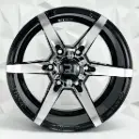 RIN 15X8 6-139.7 R1 SPORT 6032 BLACK MACHINE FACE ET-20 CB108.2
