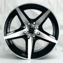 RIN 14X7.5 4-100/114.3 R1 SPORT 10131 BLACK MACHINE FACE ET-12 CB73.1