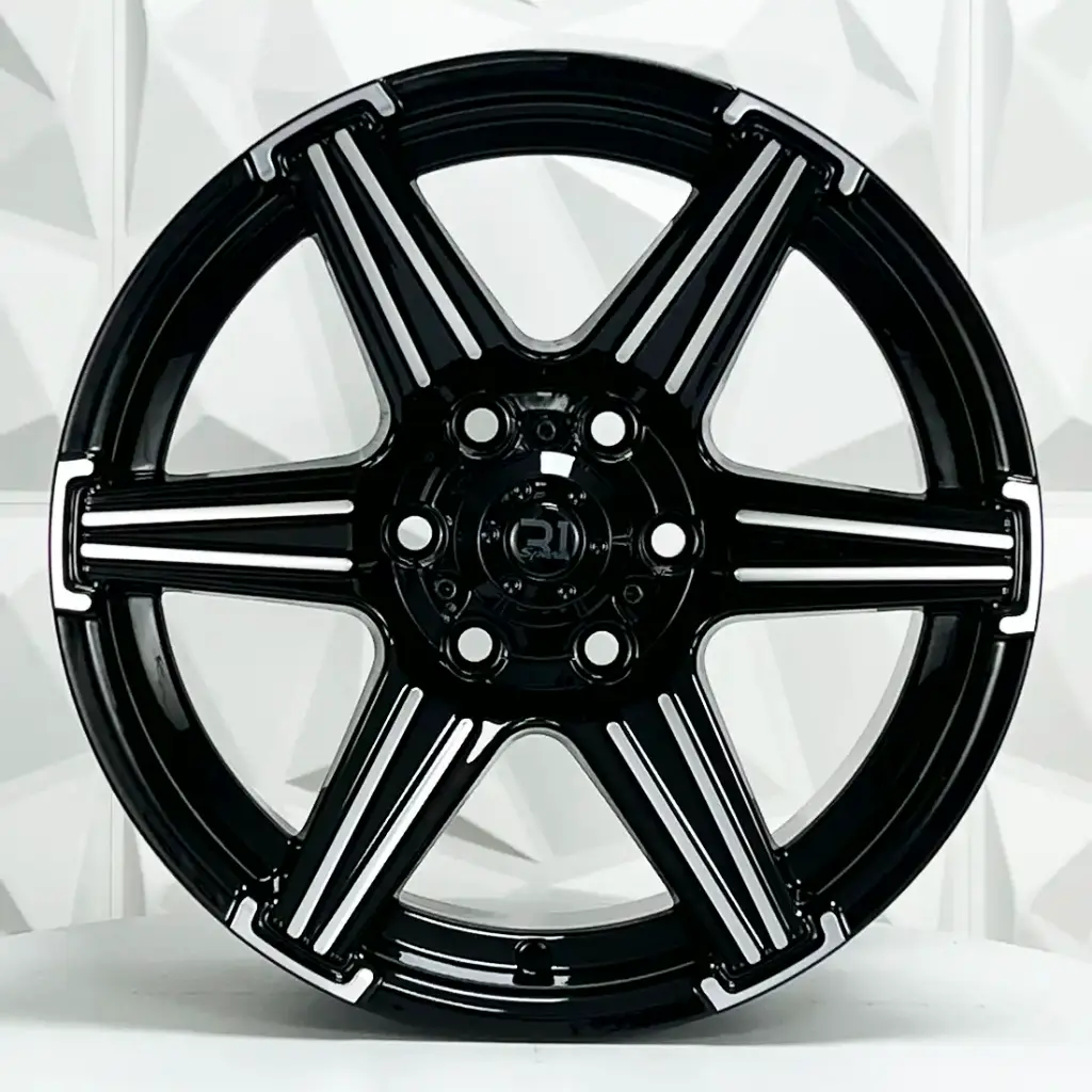 RIN 15X8 6-114.3 R1 SPORT LGS26 BLACK MACHINE FACE ET0 CB66.1
