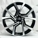 RIN 15X6 5-100 R1 SPORT L1904 BLACK MACHINE FACE ET38 CB73.1