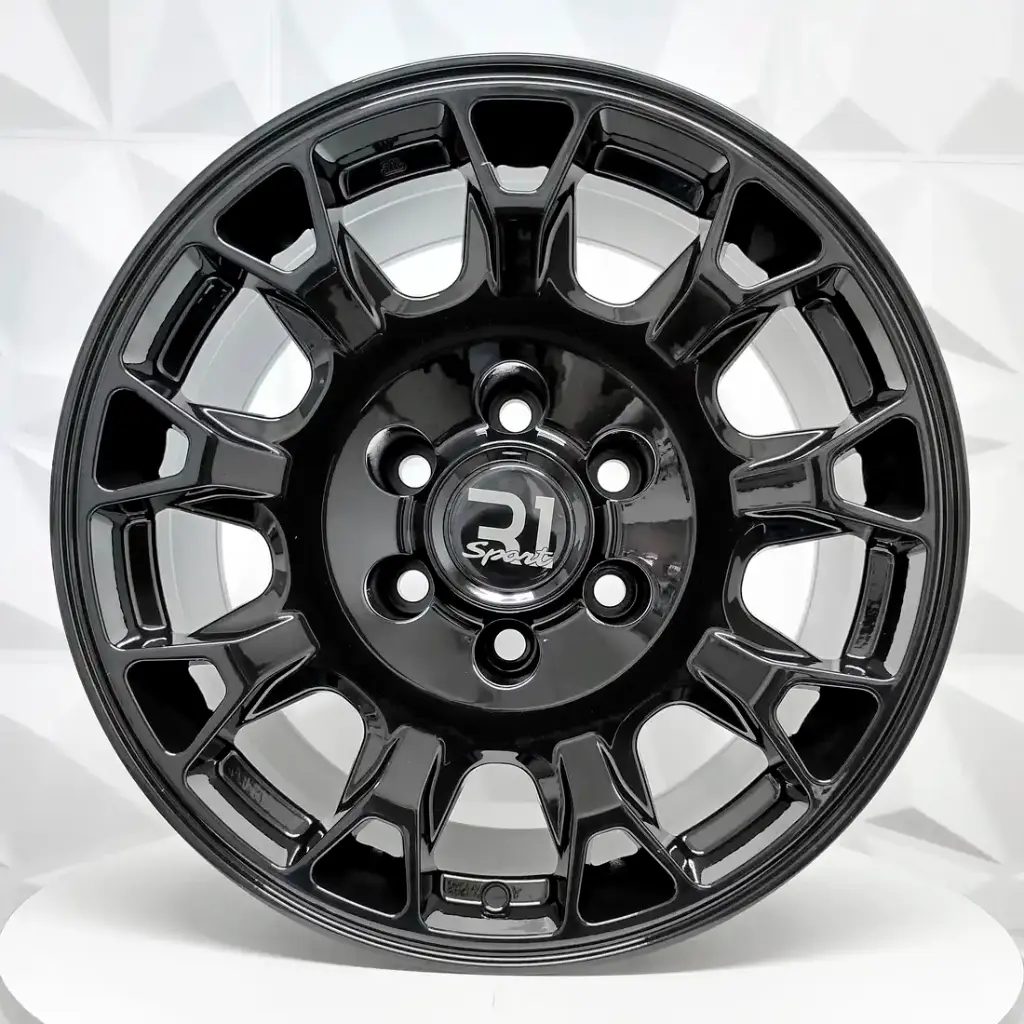 RIN 17X9 6-139.7 R1 SPORT QC2029 GLOSS BLACK ET0 CB106.1