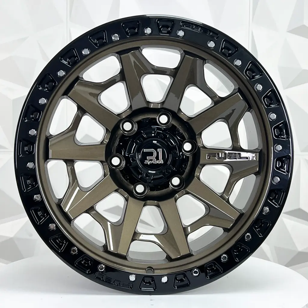 RIN 17X9 6-139.7 R1 SPORT QC1261 BRONZE+BLACK LIP ET0 CB106.1