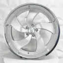 RIN 22X9 5-127 R1 SPORT 5211L SILVER MILLING MACHINE LIP ET0 CB78.3
