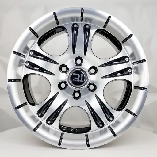 [157634] RIN 15X7 6-114.3 R1 SPORT 504 BLACK MACHINE FACE MACHINE LIP ET-10 CB84